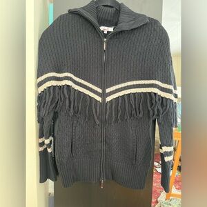 Zip Cardigan with Cape